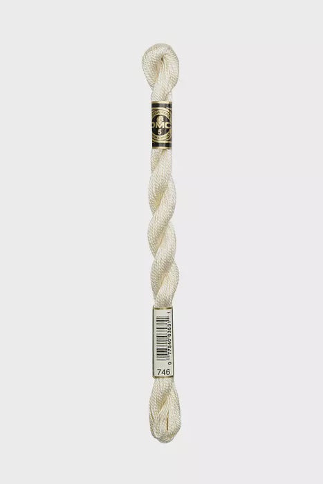 Cotton Pearl #5 Skein 0746 Pearlescent Vanilla