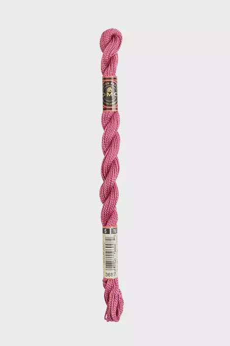 Cotton Pearl #5 Skein 3687 Berry Smoothie