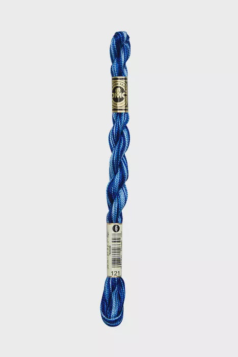 Cotton Pearl #5 Skein 0121 Cyclades Bue Ombre