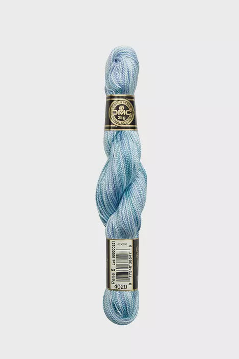 Colour Variations Cotton Pearl #5 Skein  4020 Pale Skies