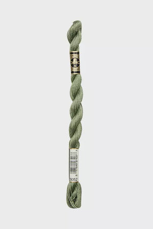 Cotton Pearl #5 Skein 3052 Silver Green