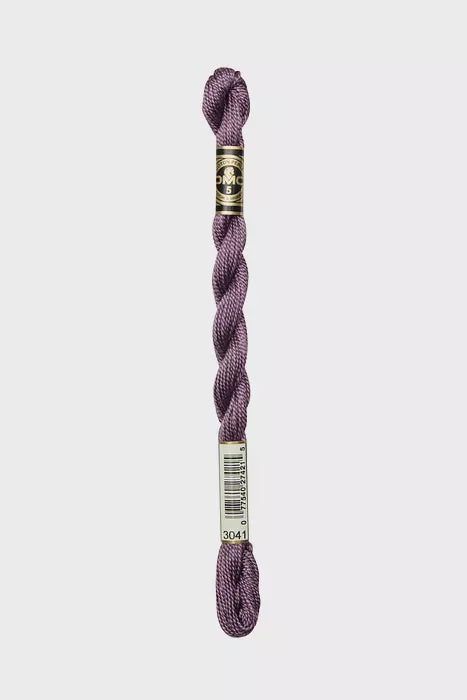 Cotton Pearl #5 Skein 3041 Purple Slate