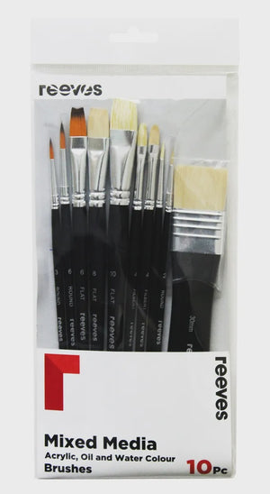 Reeves Mixed Media Brush Set 10PC