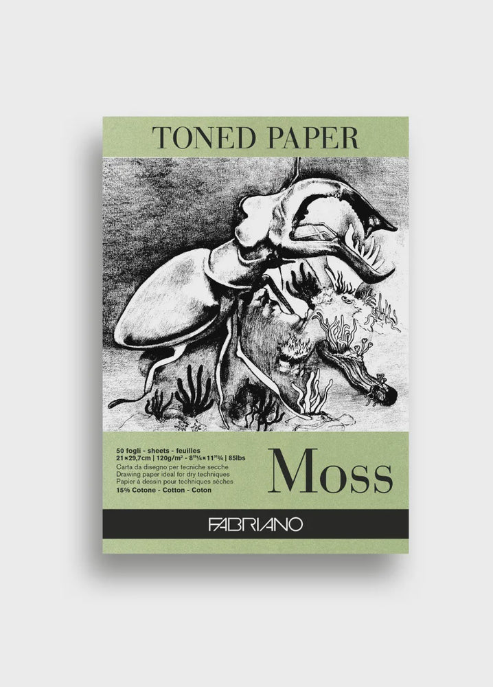 Fabriano Toned Pad 120GSM A4 50 Sheets Moss