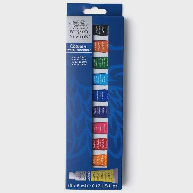 
            
                Load image into Gallery viewer, Winsor &amp;amp; Newton Cotman Water Colour 5ml Tube 10pc
            
        