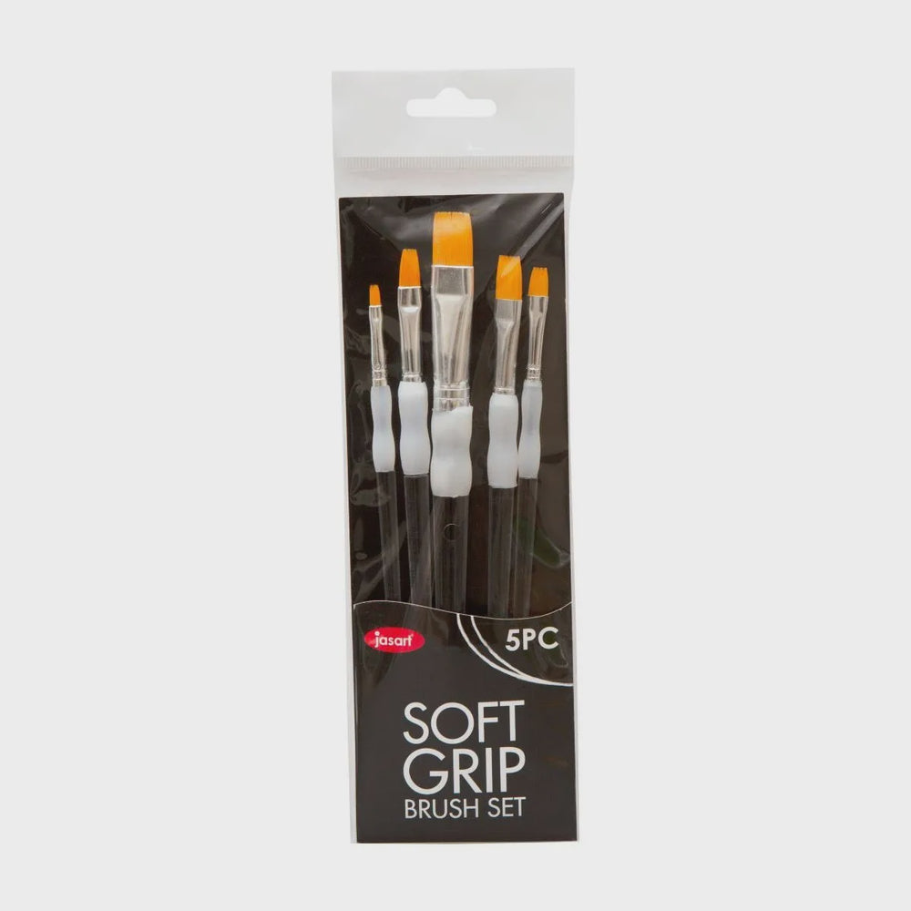 Jasart Soft Grip Brush Set Flat
