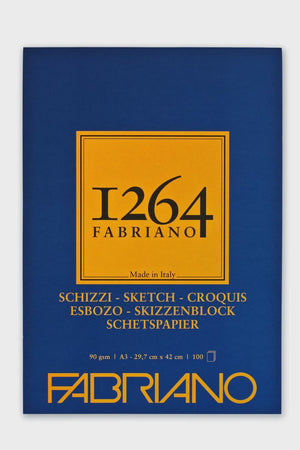 
            
                Load image into Gallery viewer, Fabriano 1264 Sketch Pad 90GSM A3 100 Sheets
            
        