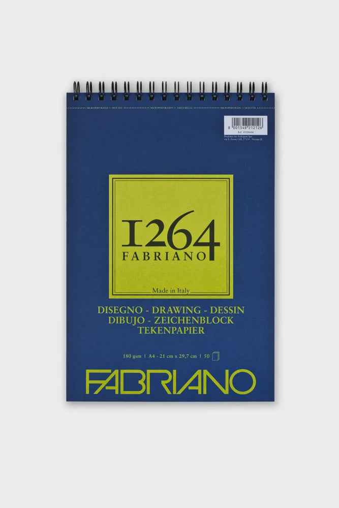 Fabriano 1264 Drawing Pad 180GSM A4 50 Sheets