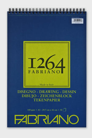 Fabriano 1264 Drawing Pad 180GSM A3 50 Sheets