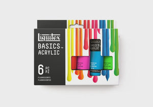 Liquitex Basics acrylic Flurorescents 6pc 22ml