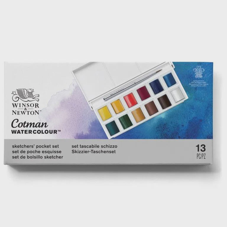 
            
                Load image into Gallery viewer, Winsor &amp;amp; Newton Cotman Water Colour Sketchers Pocket Box
            
        
