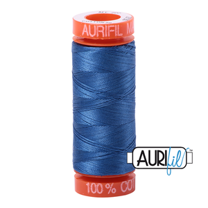 Aurifil 50 Wt 100% Cotton 200m - 2730 Delft Blue
