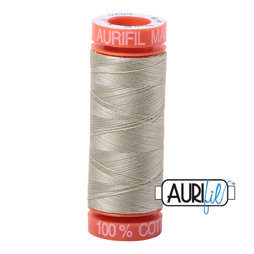 Aurifil 50 Wt 100% Cotton  200m - 5020 Light Military Green