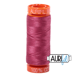 Aurifil 50 Wt 100% Cotton 200m - 2455 Medium Carmine Red