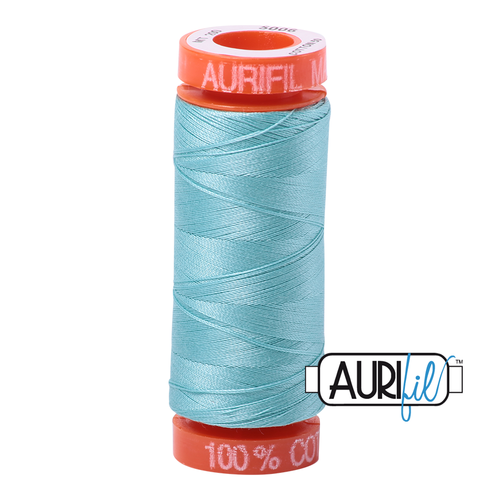 Aurifil 50 Wt 100% Cotton  200m - 5006 Light Turquoise