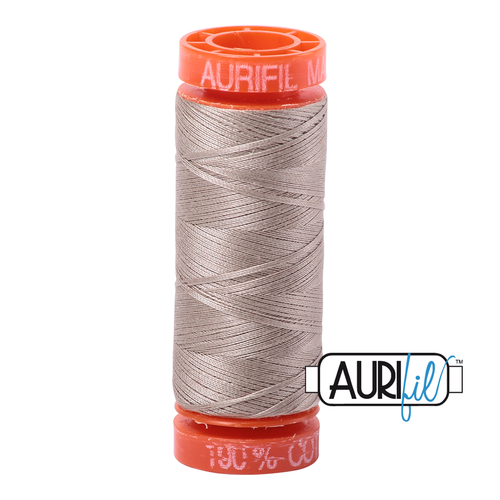 Aurifil 50 Wt 100% Cotton  200m - 5011 Rope Beige