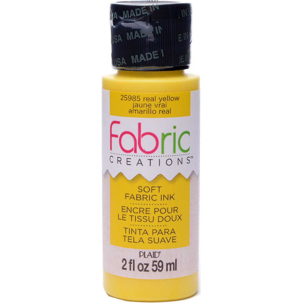 Fabric Creations Soft Fabric Ink 59ml Real Yellow