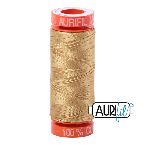 
            
                Load image into Gallery viewer, Aurifil 50 Wt 100% Cotton  200m - 2920 Light Brass
            
        