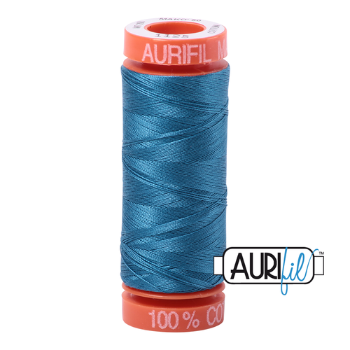 Aurifil 50 Wt 100% Cotton 200m - 1125 Medium Teal