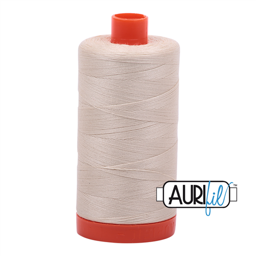 Aurifil 50 Wt 100% Cotton 1300m - 2310 Light Beige