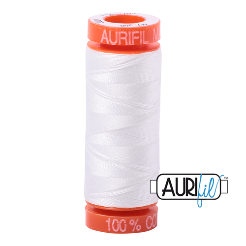 
            
                Load image into Gallery viewer, Aurifil 50 Wt 100% Cotton 200m - 2021 Natural White
            
        