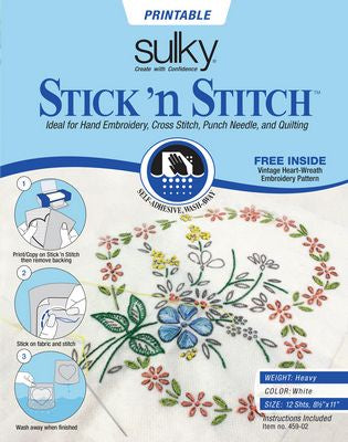 Sulky Stick n' Stitch Stabilizer