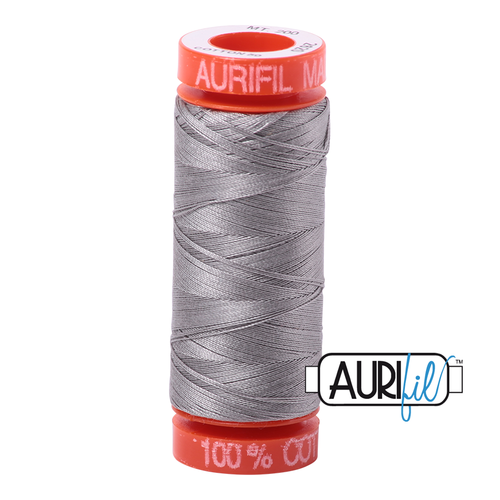 Aurifil 50 Wt 100% Cotton 200m - 2620 Stainless Steel