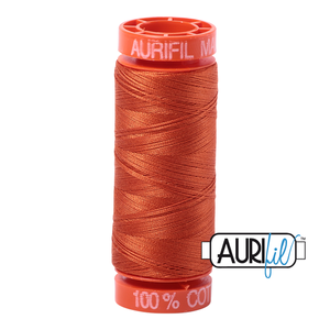 Aurifil 50 Wt 100% Cotton 200m - 2240 Rusty Orange