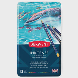 Derwent Inktense Pencil Tin 12 pc