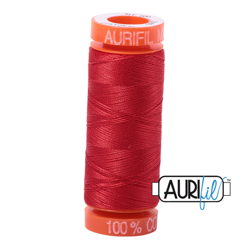 Aurifil 50 Wt 100% Cotton 200m - 2265 Lobster Red