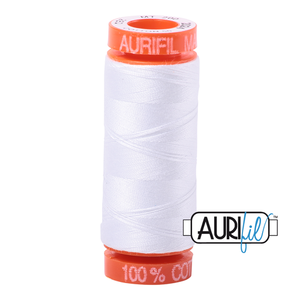 
            
                Load image into Gallery viewer, Aurifil 50 Wt 100% Cotton 200m - 2024 White
            
        
