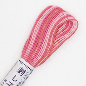 Sashiko Thread Variegated Pink