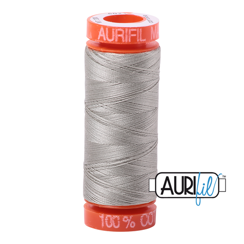 Aurifil 50 Wt 100% Cotton  200m - 5021 Light Grey