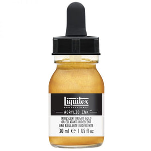 
            
                Load image into Gallery viewer, Liquitex Acrylic Ink 30ml Iridescent Bright gold
            
        