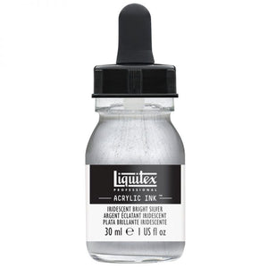 
            
                Load image into Gallery viewer, Liquitex Acrylic Ink 30ml Iridescent Bright Silver
            
        
