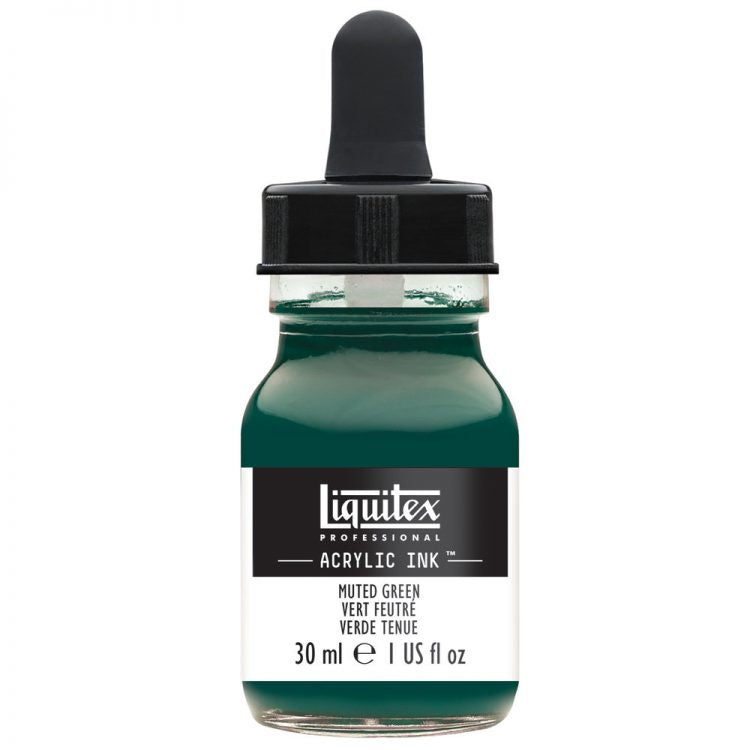 
            
                Load image into Gallery viewer, Liquitex Acrylic Ink 30ml Muted Green
            
        