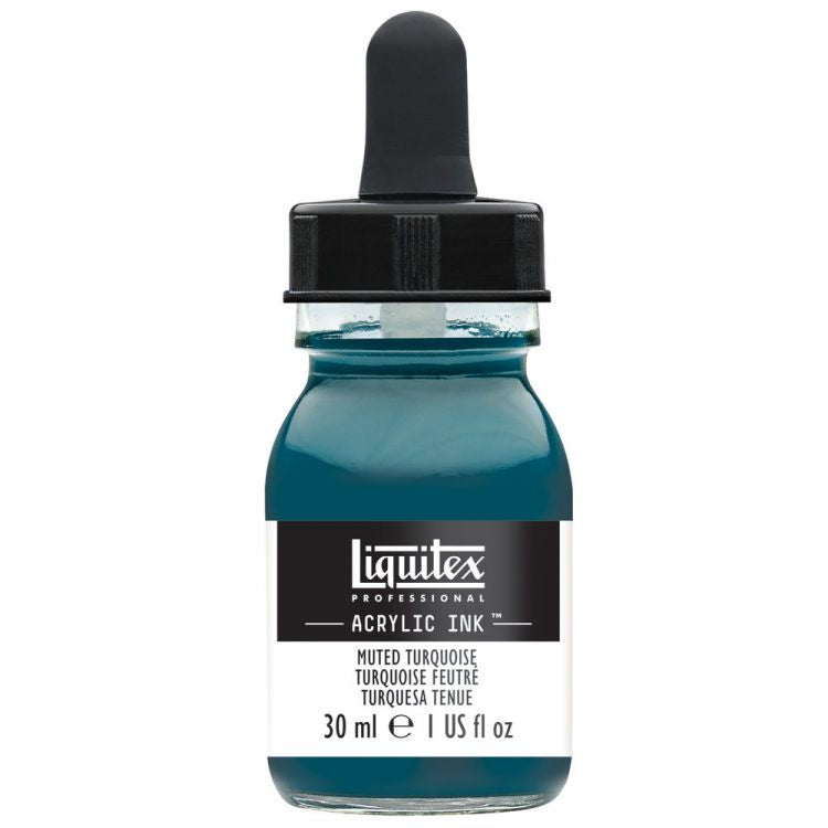 
            
                Load image into Gallery viewer, Liquitex Acrylic Ink 30ml Muted Turquoise
            
        