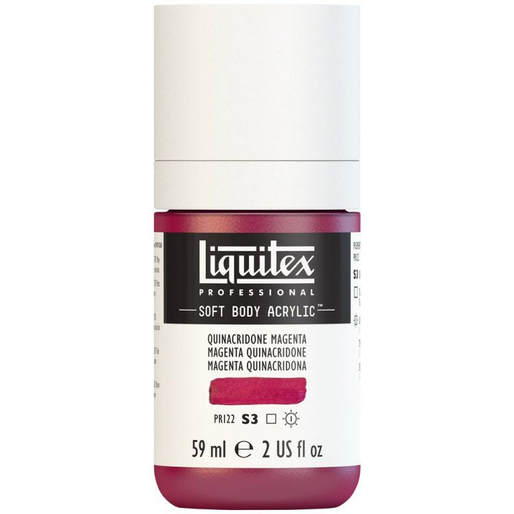 
            
                Load image into Gallery viewer, Liquitex Soft Body Acrylic 59ml Quinacridone Magenta
            
        