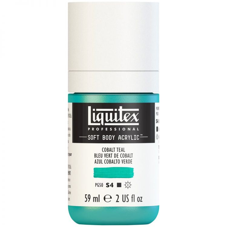 
            
                Load image into Gallery viewer, Liquitex Soft Body Acrylic 59ml Cobalt Teal
            
        