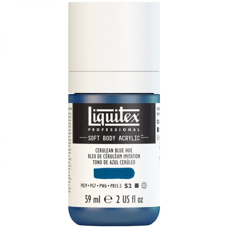 Liquitex Soft Body Acrylic 59ml Cerulean Blue Hue