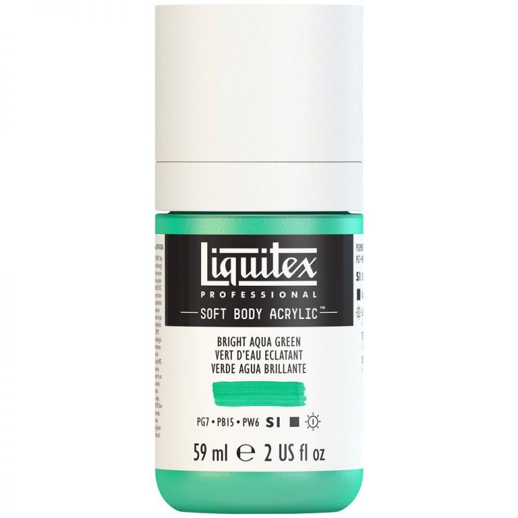 Liquitex Soft Body Acrylic 59ml Bright Aqua Green