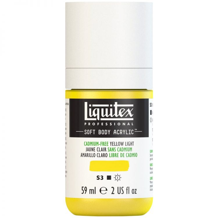 Liquitex Soft Body Acrylic 59ml Cadmium-Free Yellow Light
