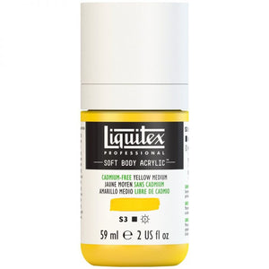 Liquitex Soft Body Acrylic 59ml Cadmium-Free Yellow Medium