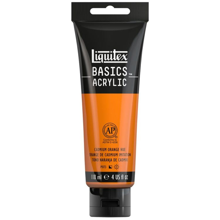 Liquitex Basics Acrylic 118ml Cadmium Orange Hue