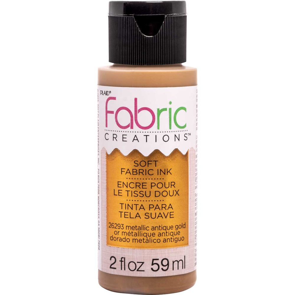 Fabric Creations Soft Fabric Ink 59ml Antique Gold