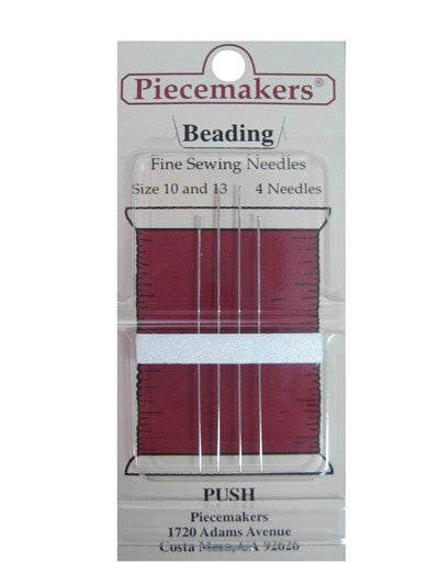 Piecemakers Needles Beading Size 10 and 13