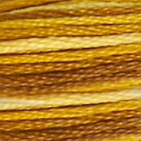 STRANDED COTTON 8M SKEIN Variegated Mustard