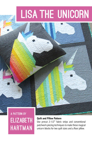 Lisa The Unicorn Quilt and Pillow Pattern