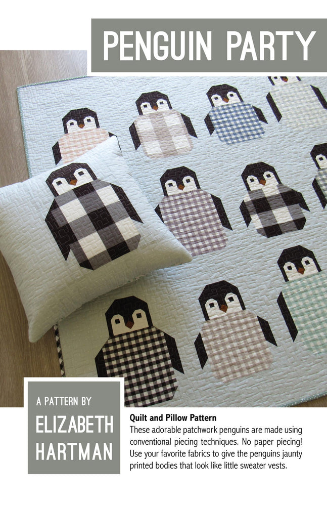 Penguin Party Quilt and Pillow Pattern