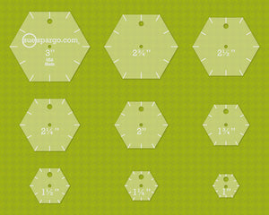 
            
                Load image into Gallery viewer, Hexagon Easy Template Set - Creative Stitching Tools
            
        